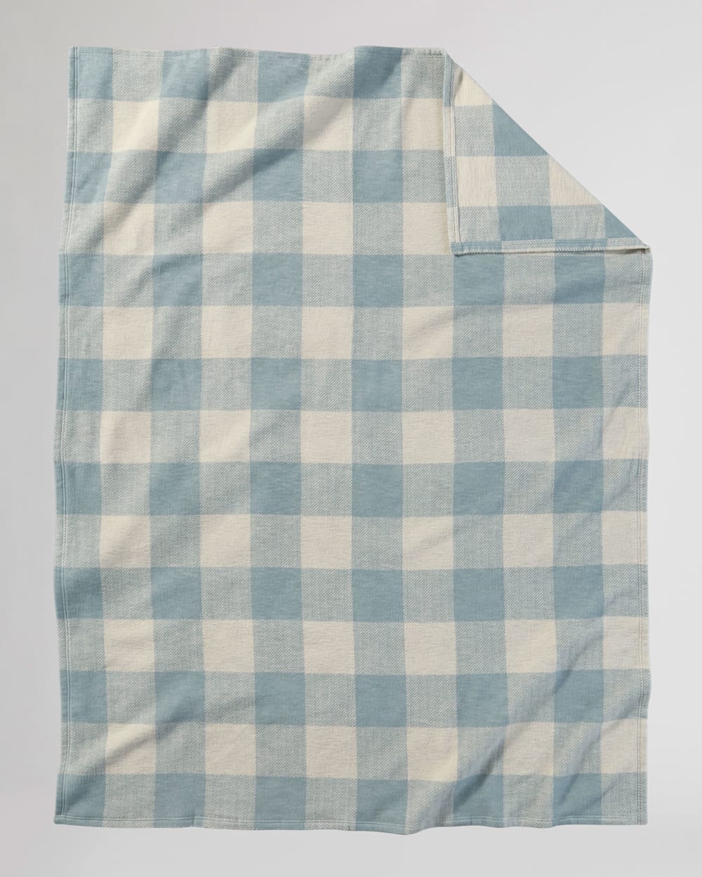 ROB ROY ORGANIC COTTON THROW IN CREAM/SHALE image number 1