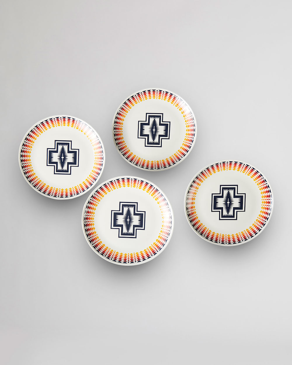 HARDING 8" PLATE, SET OF 4 IN GOLD MULTI image number 1