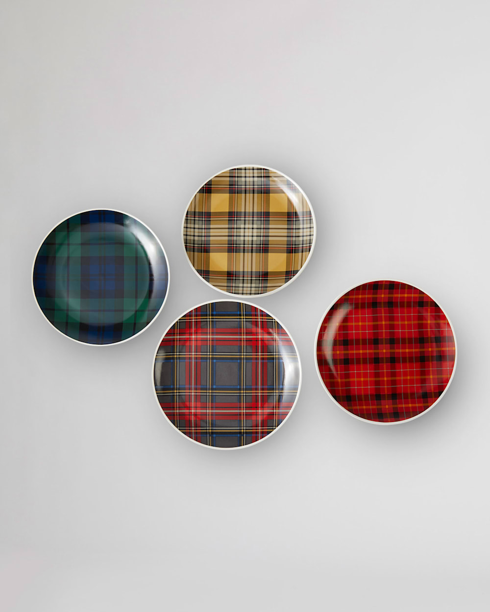 TARTAN 8" PLATE, SET OF 4 IN TARTAN image number 1
