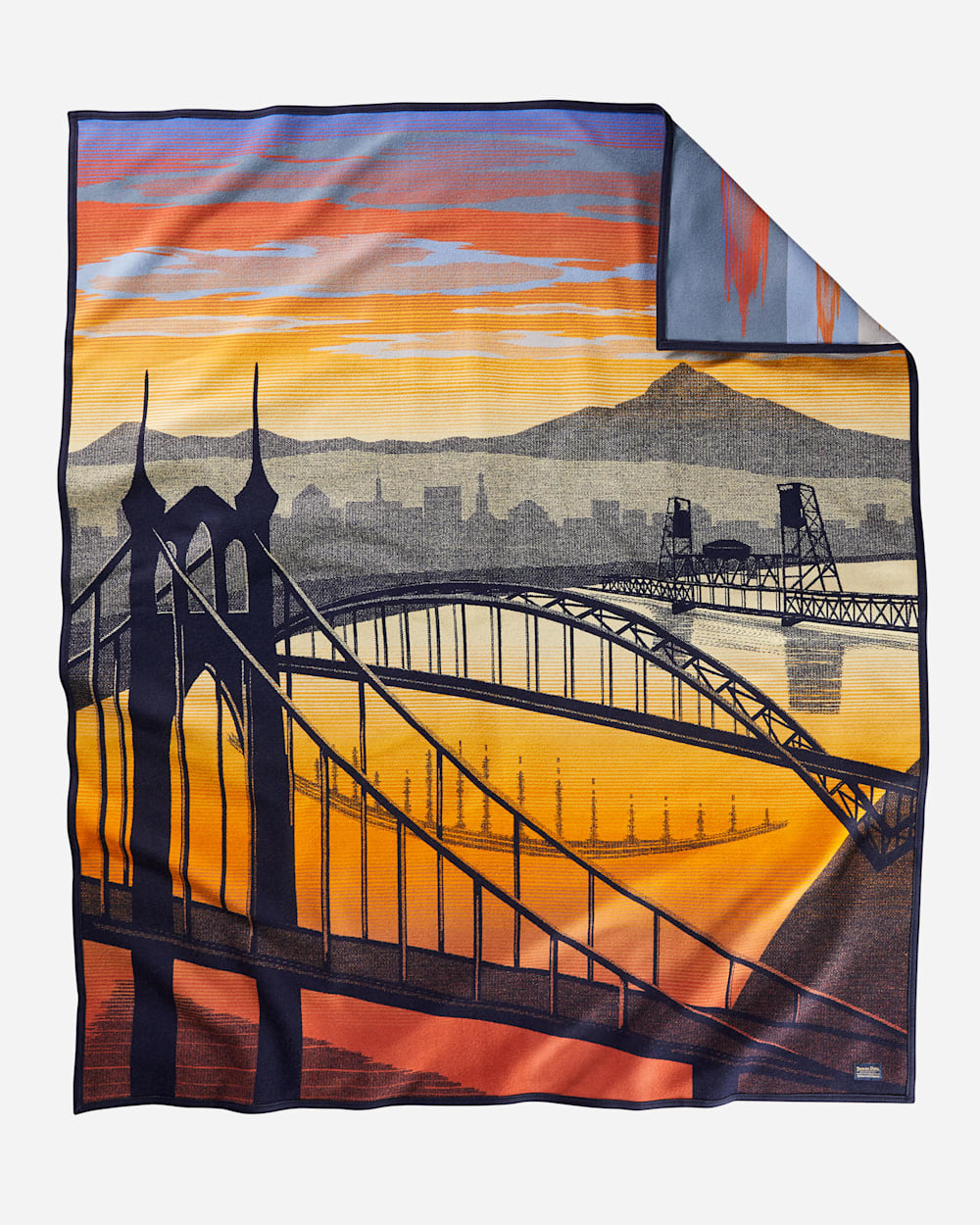 BRIDGE CITY BLANKET IN COPPER MULTI image number 1