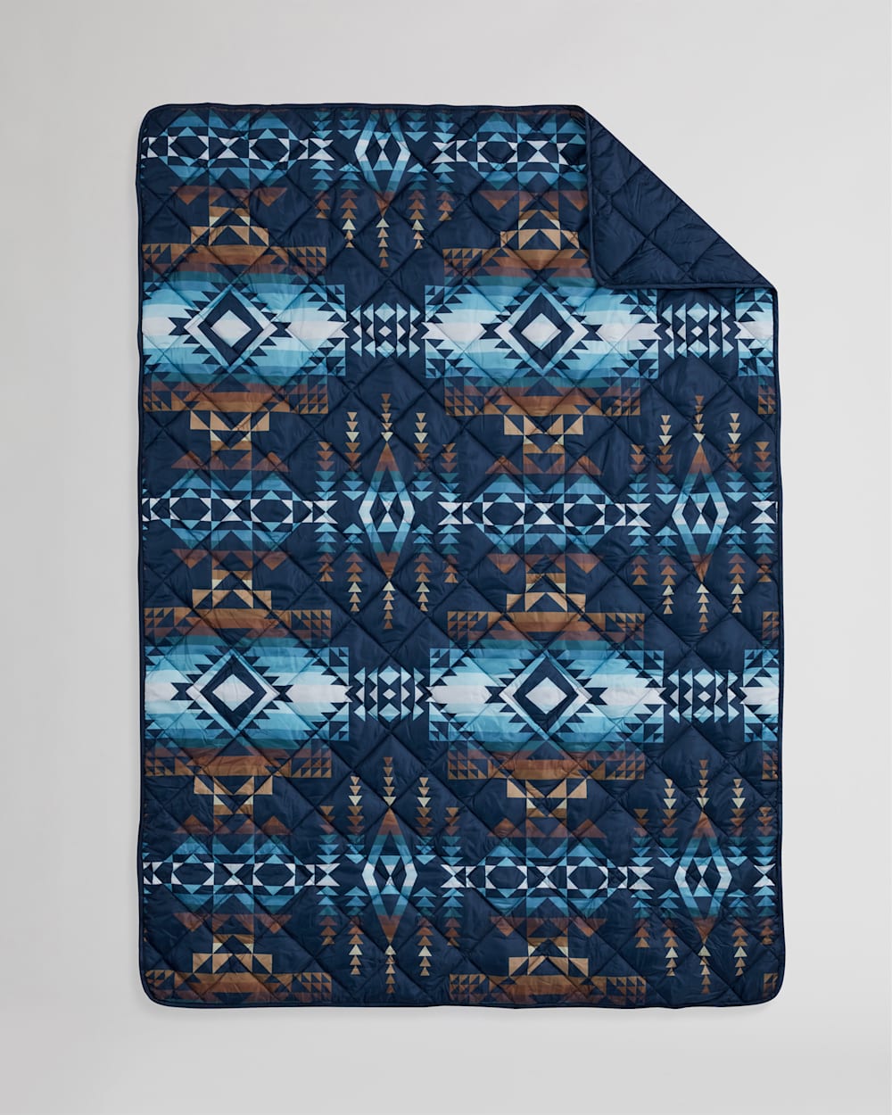 PACKABLE THROW IN NAVY PILOT ROCK image number 1