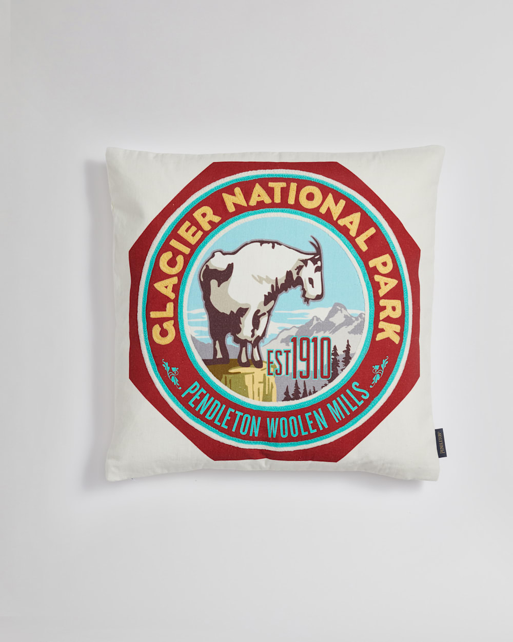 GLACIER NATIONAL PARK PATCH PILLOW IN MULTI image number 1