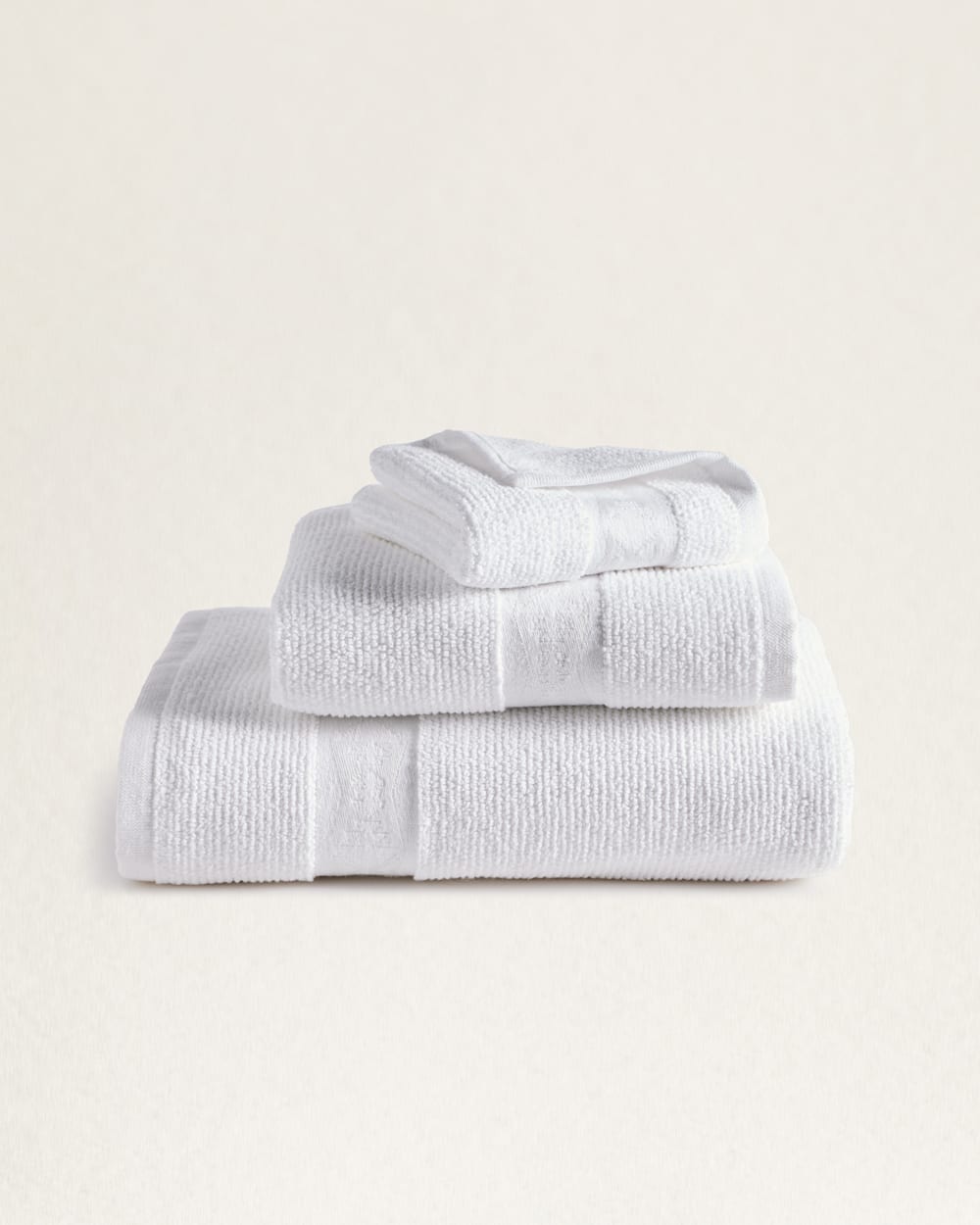 LOS LUNAS TONAL TOWEL COLLECTION IN BRIGHT WHITE image number 1