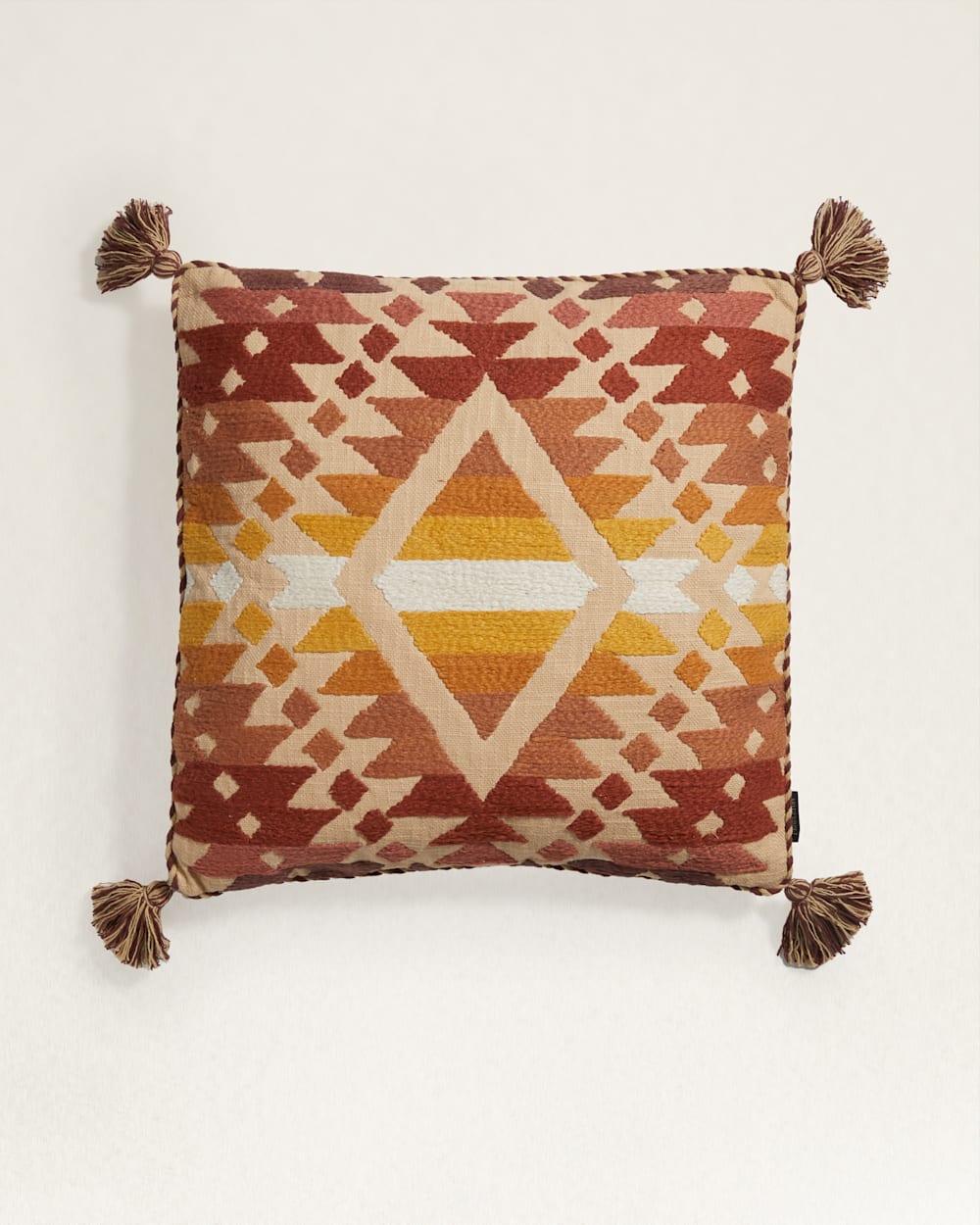 MISSION TRAILS SQUARE PILLOW IN TAN MULTI image number 1