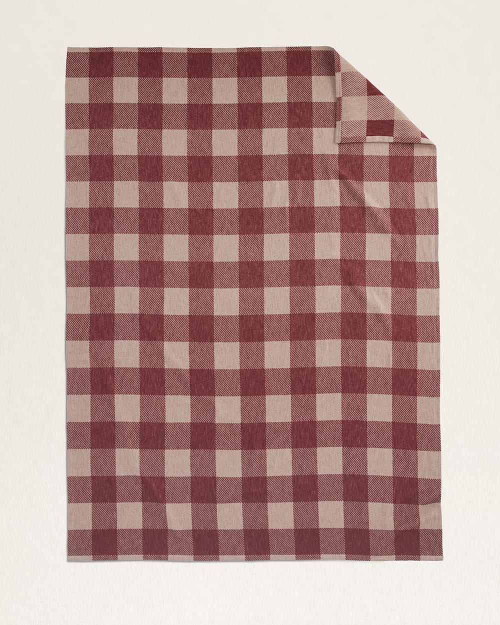 FLAT VIEW OF FRONT OF ROB ROY ORGANIC COTTON BLANKET IN ANDORA image number 1