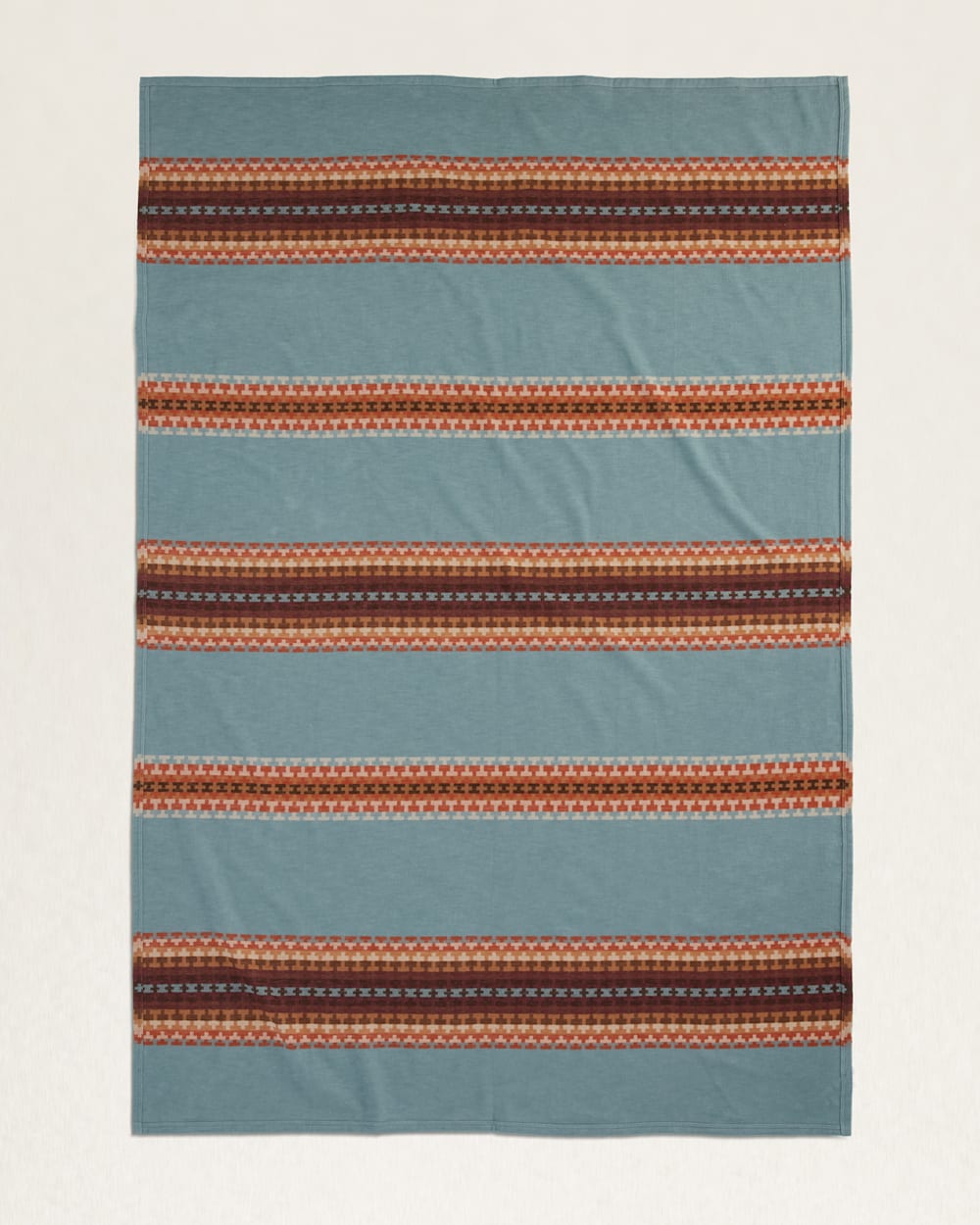 ALTERNATE VIEW OF LUNA MESA ORGANIC COTTON BLANKET IN SHALE image number 3