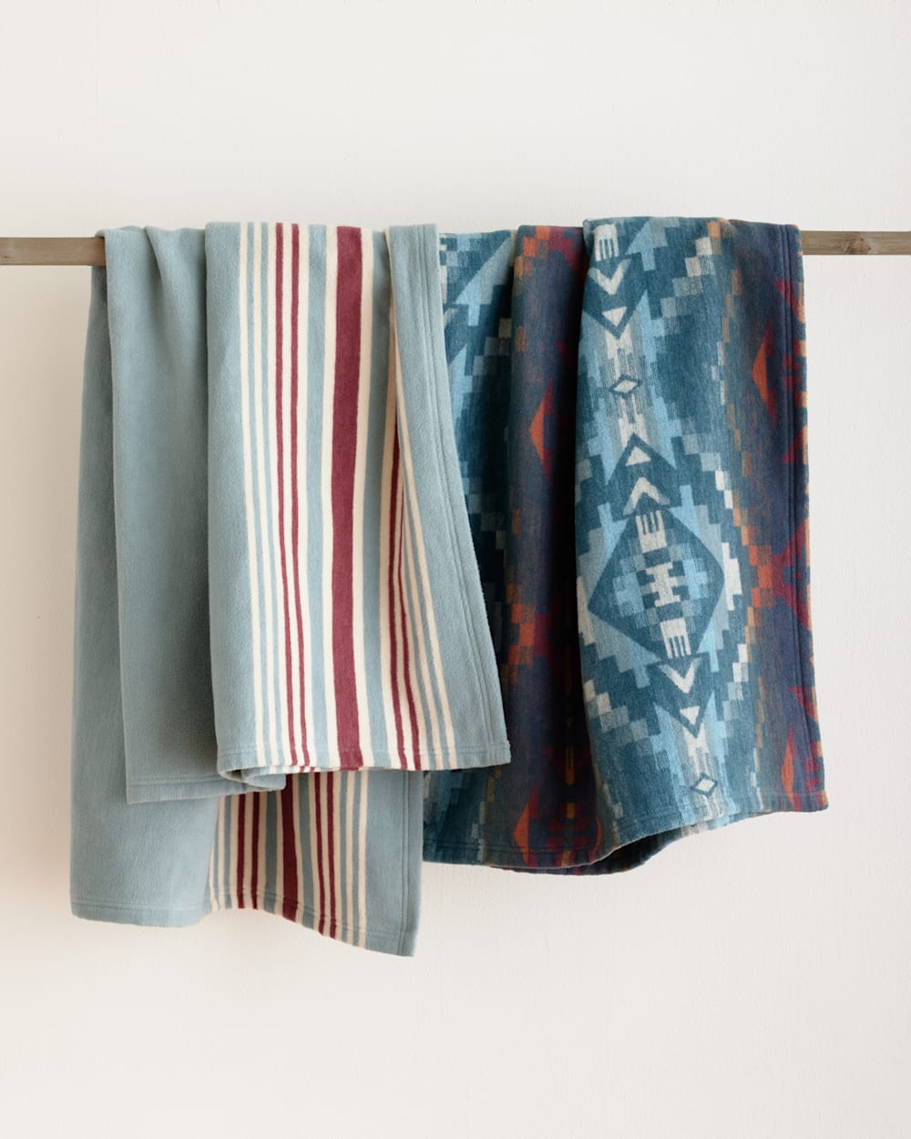 Shop Carico Lake Stripe Organic Cotton Throw Gift Pack Pendleton