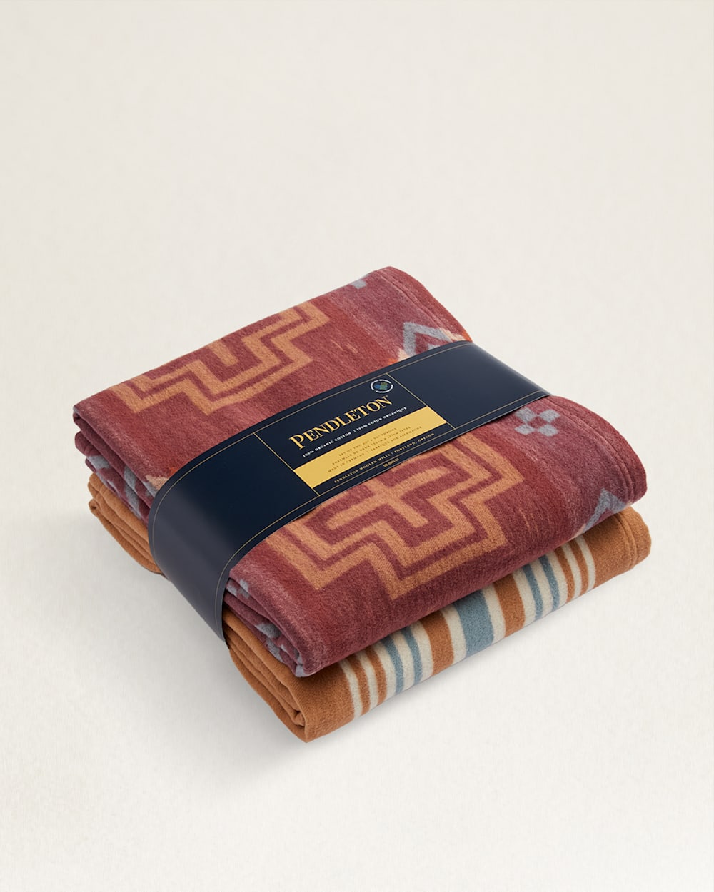 Shop San Marino Stripe Organic Cotton Throw Gift Pack Pendleton