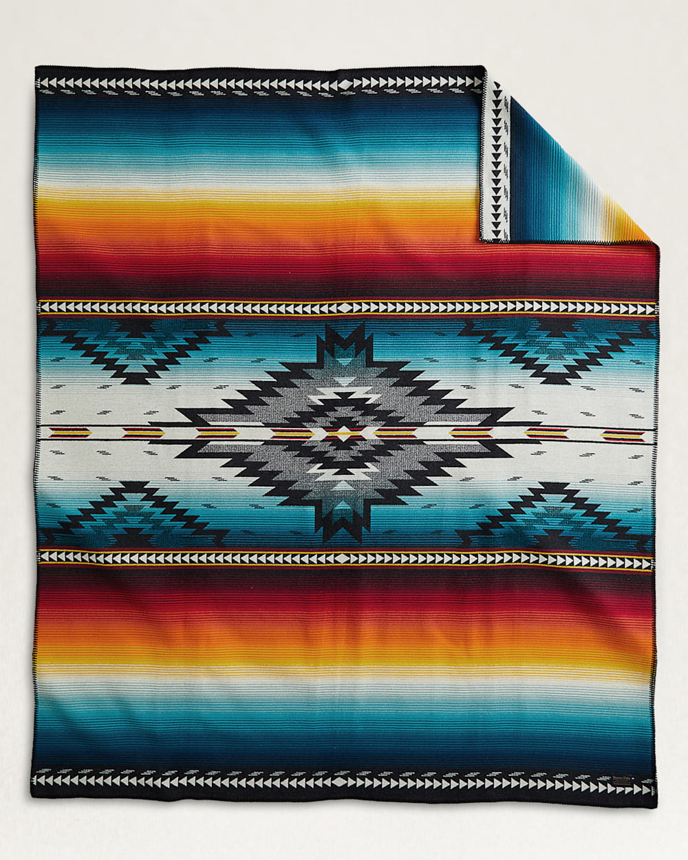 SALTILLO SUNSET BLANKET IN SUNSET MULTI image number 1