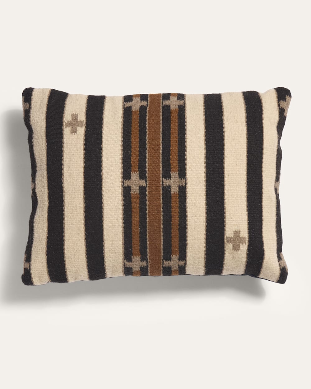 TURQUOISE CROSSES LUMBAR PILLOW IN NEUTRAL image number 1