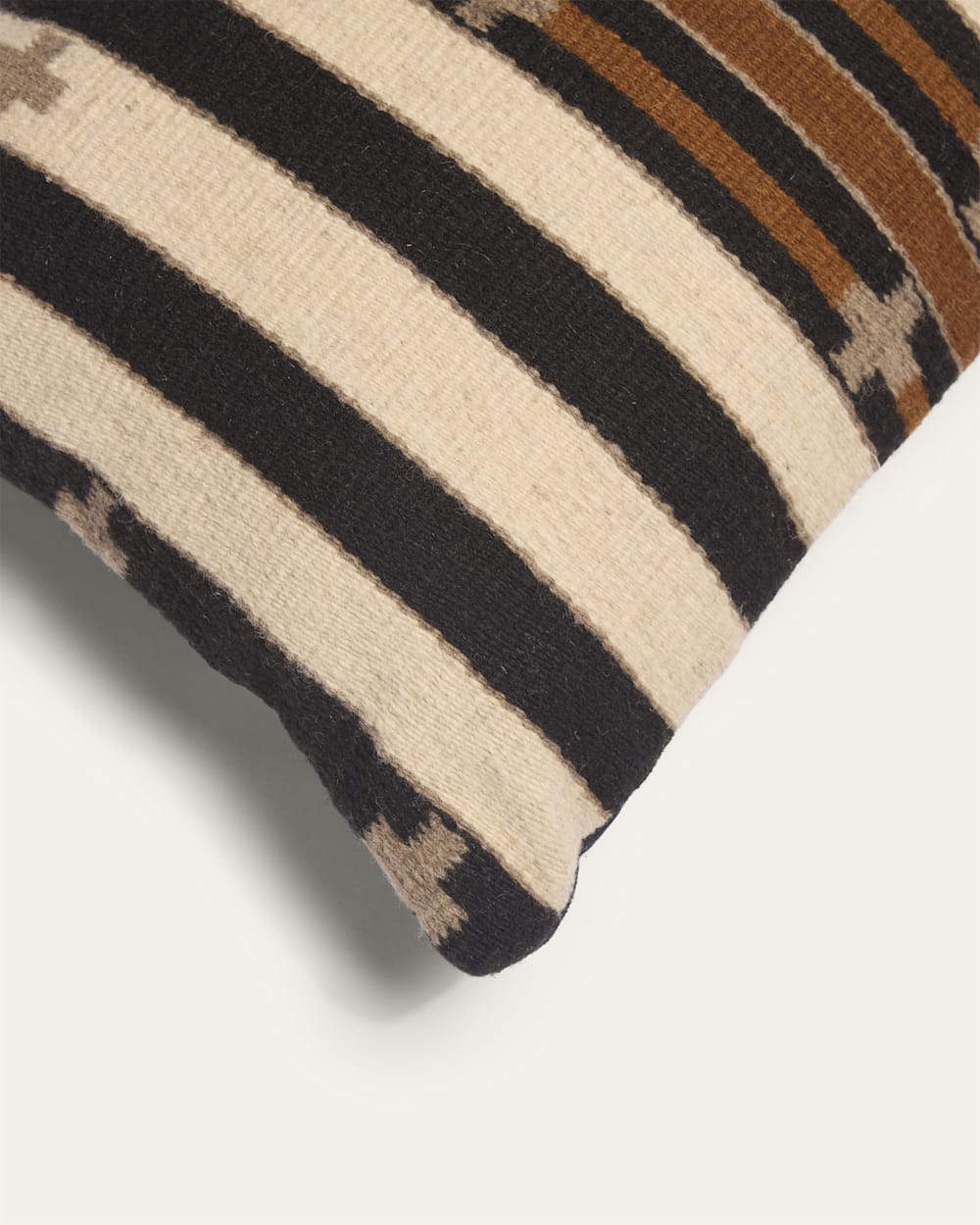 ALTERNATE VIEW OF TURQUOISE CROSSES LUMBAR PILLOW IN NEUTRAL image number 3