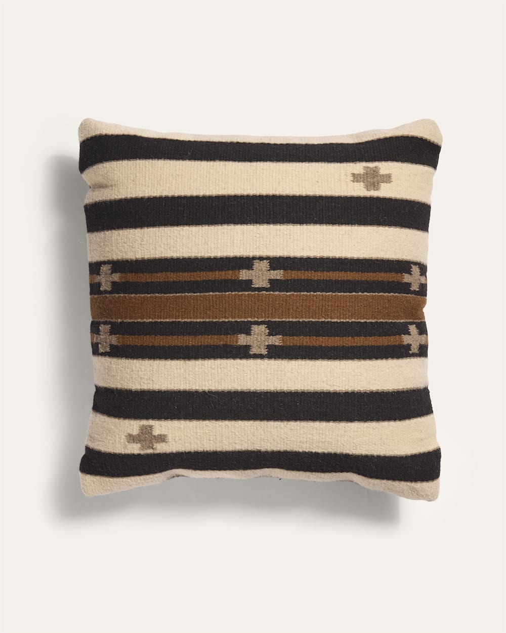 TURQUOISE CROSSES SQUARE PILLOW IN NEUTRAL image number 1