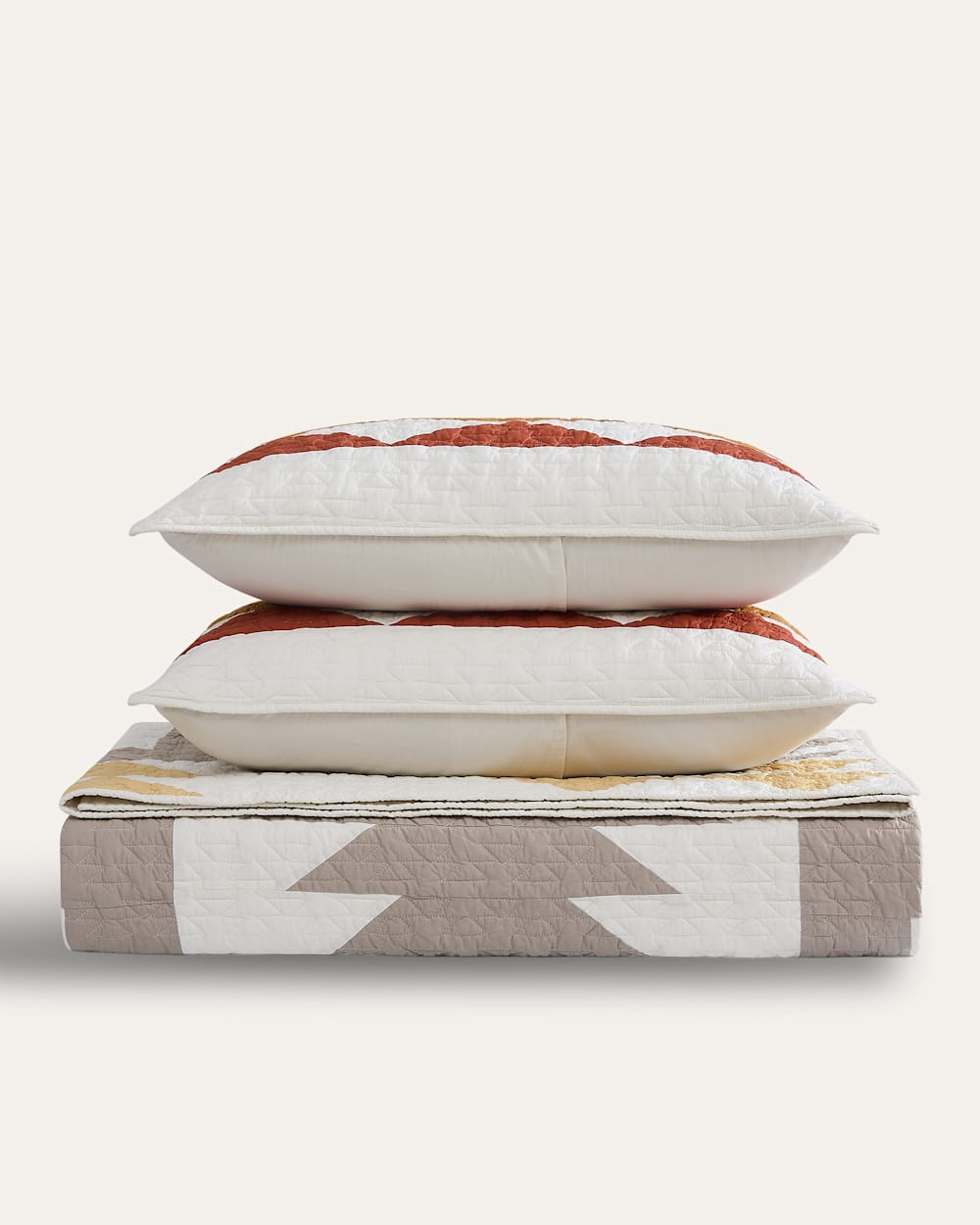 ALTERNATE VIEW OF HARDING QUILT SET IN IVORY MULTI image number 8