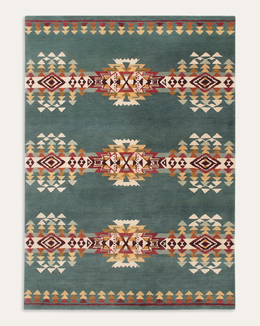 HIGHLAND PEAK RUG IN TEAL image number 1