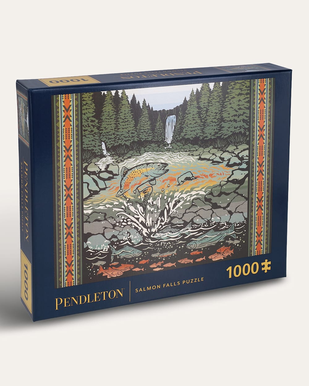 SALMON FALLS 1000 PIECE PUZZLE IN MULTI image number 1
