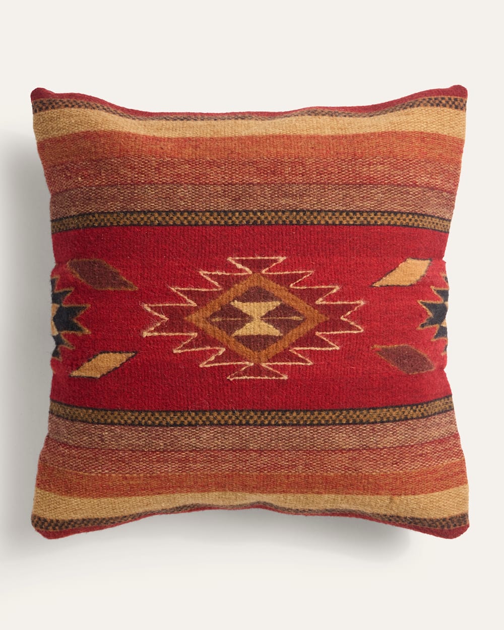 EMBERS SQUARE PILLOW IN RED image number 1