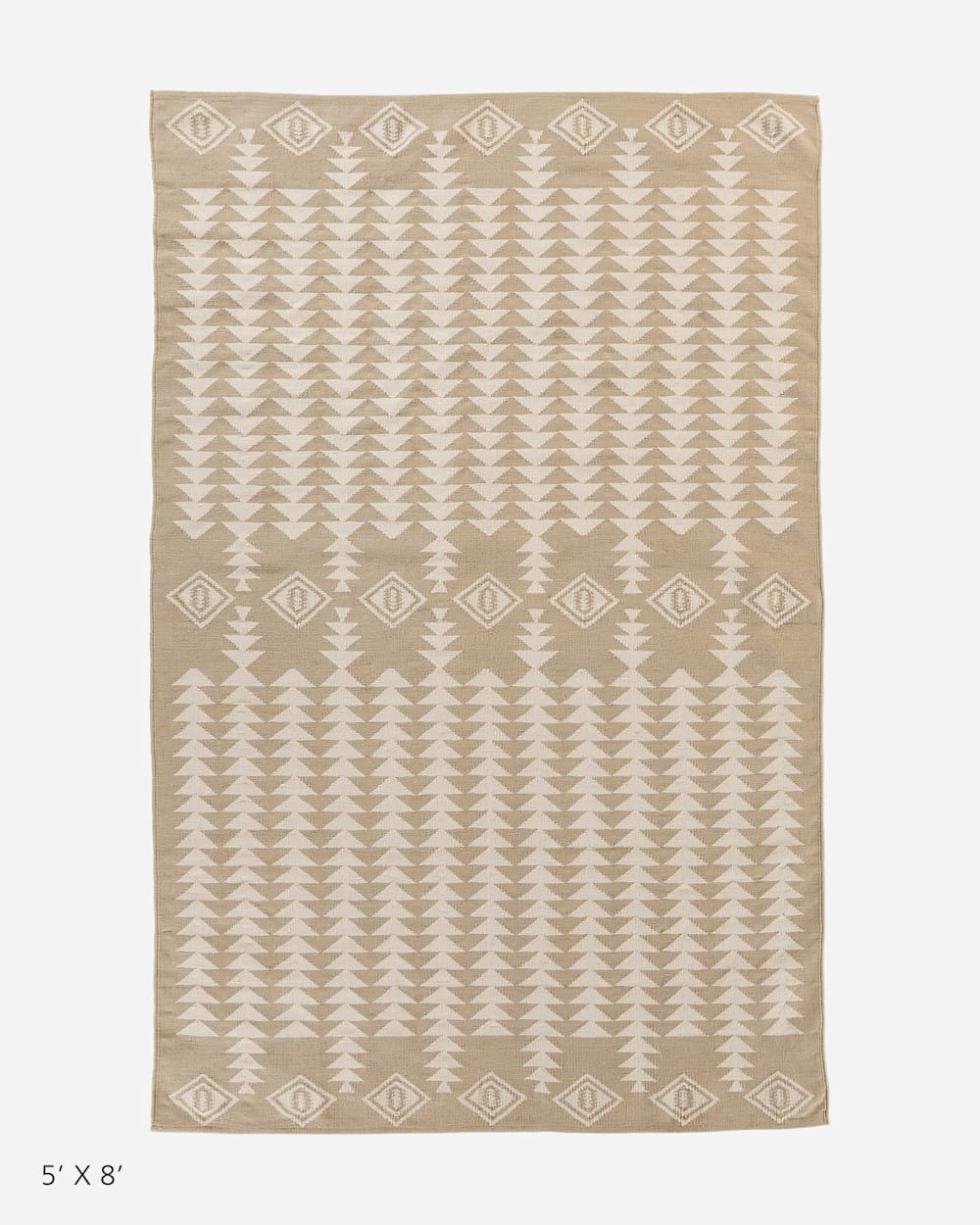 COTTON WOVEN DHURRIE RUG IN HARDING image number 1