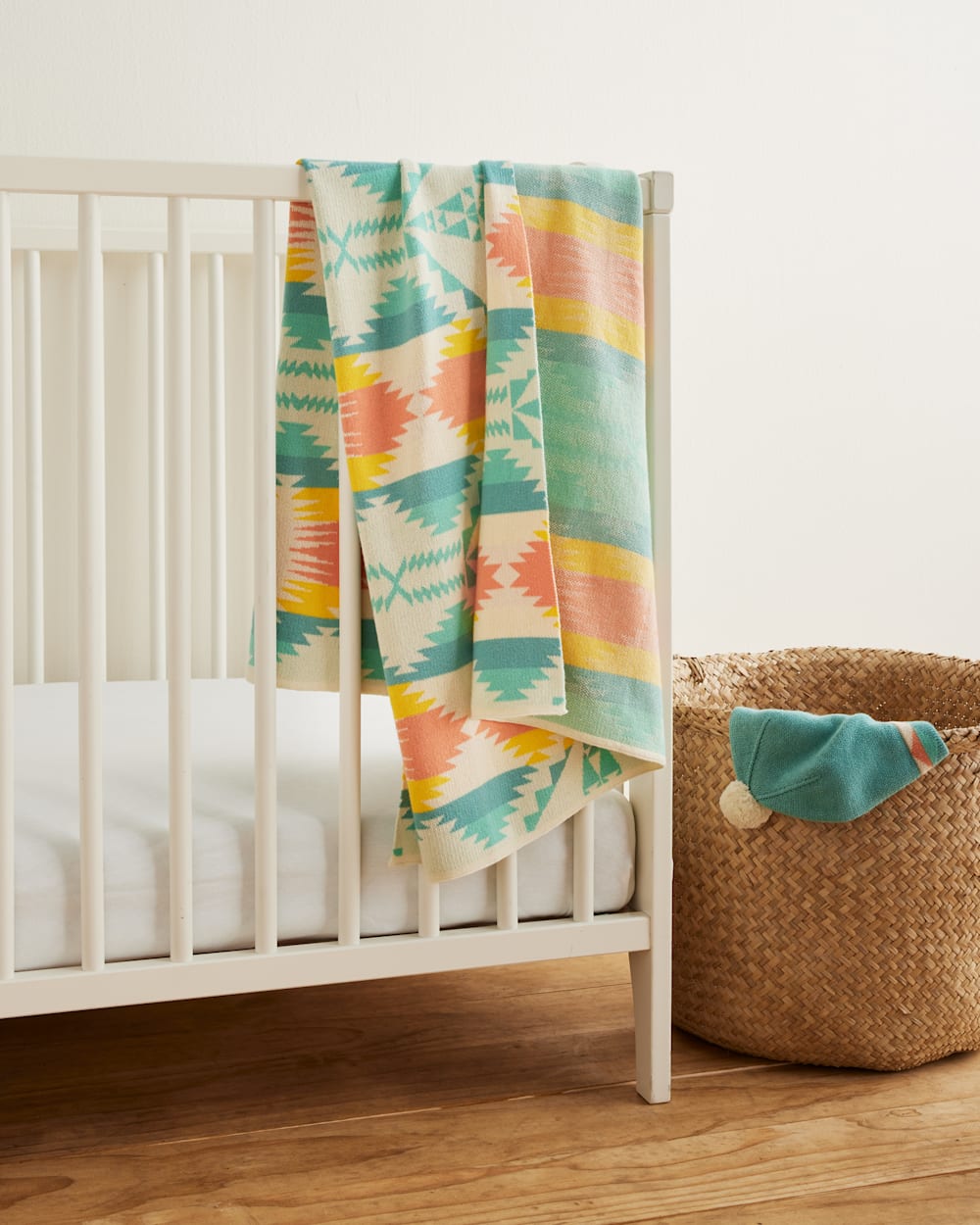 Knit Baby Blanket With Beanie Pendleton
