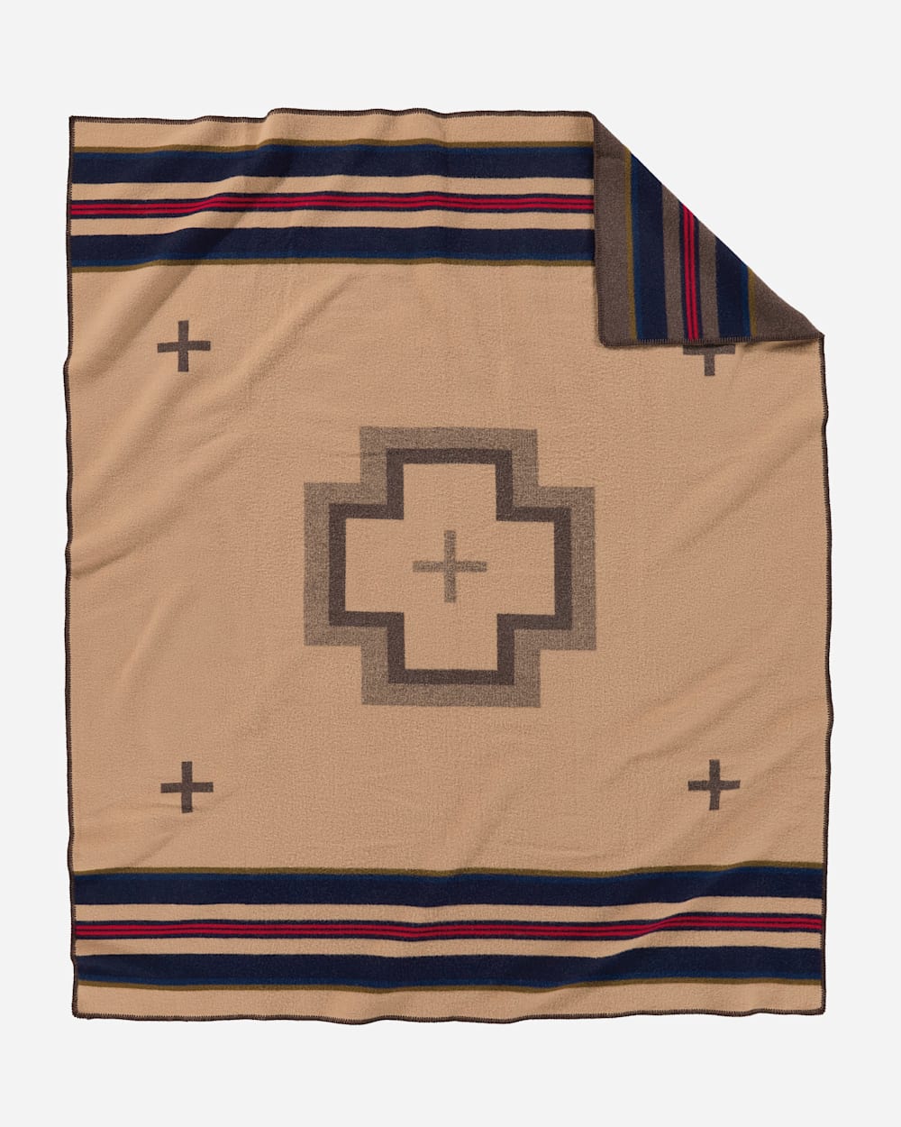 ADDITIONAL VIEW OF SHELTER BAY BLANKET IN BROWN image number 2