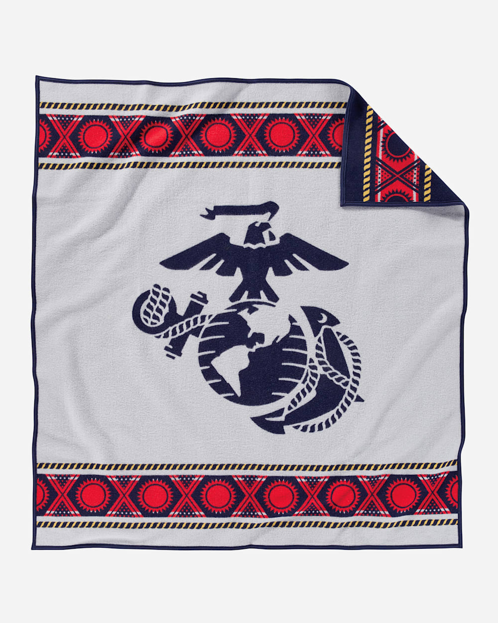ADDITIONAL VIEW OF THE FEW. THE PROUD. THE MARINES. BLANKET IN NAVY image number 2