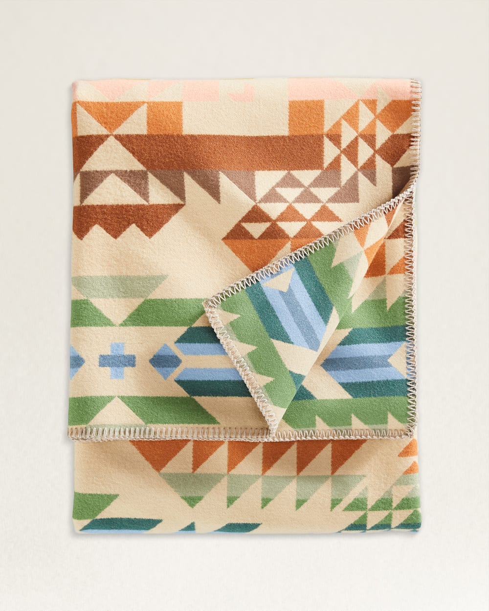 ALTERNATE VIEW OF OPAL SPRINGS BLANKET IN BEIGE MULTI image number 3