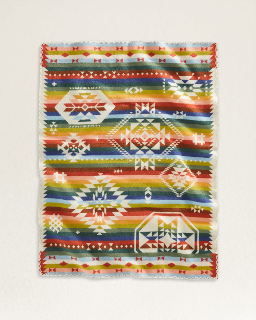 ALTERNATE VIEW OF WILD BLOOMS CRIB BLANKET IN WHITE/CORAL MULTI image number 2