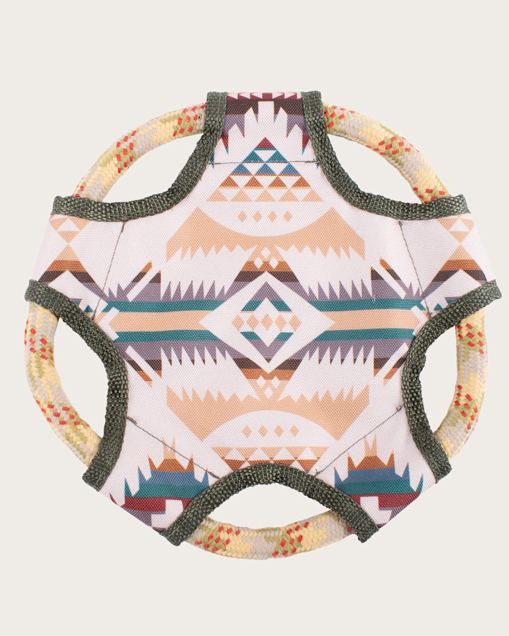 PET ROPE FLYING DISC TOY IN MULTI image number 1