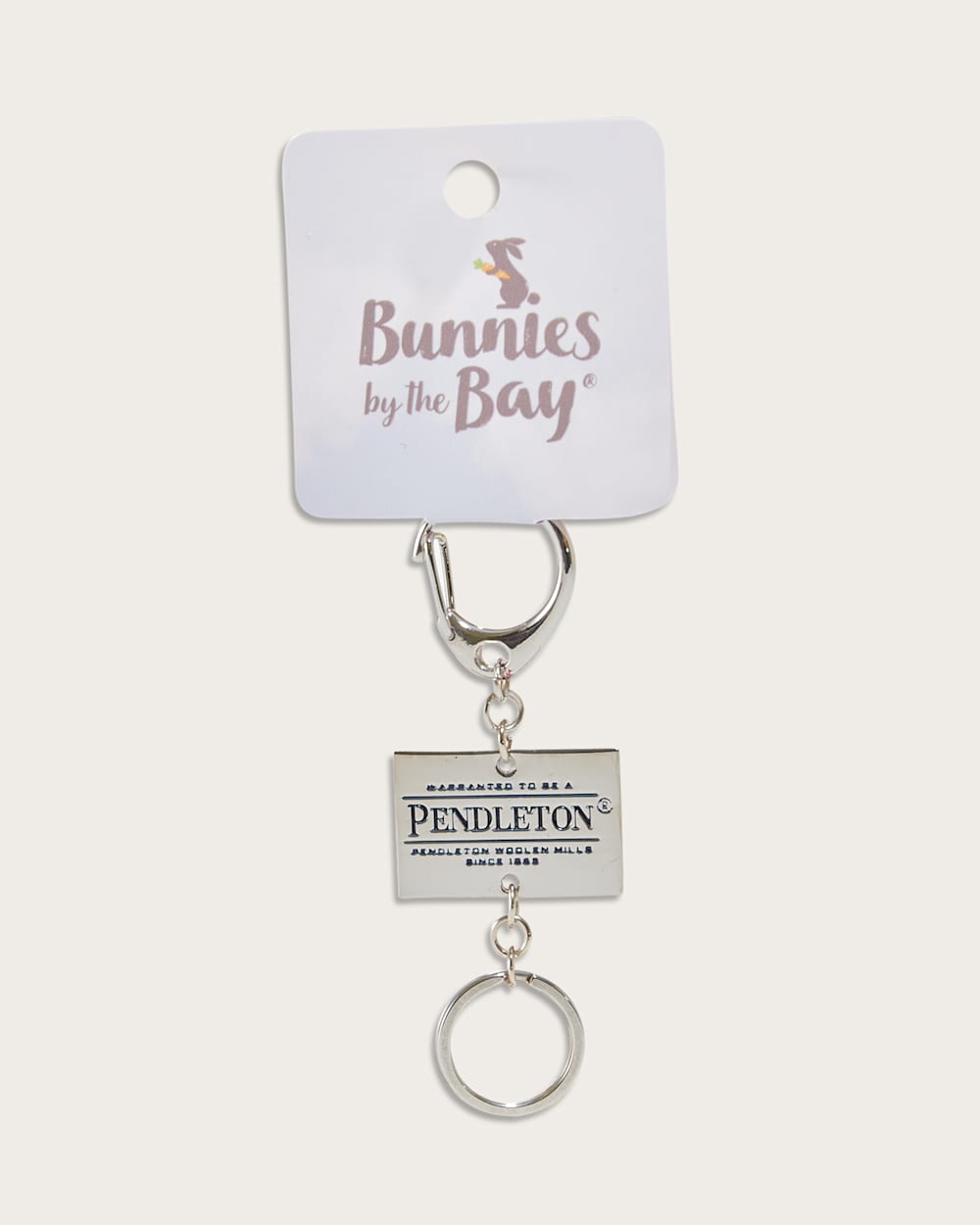 ALTERNATE VIEW OF PENDLETON KEY CHAIN IN SILVER image number 2