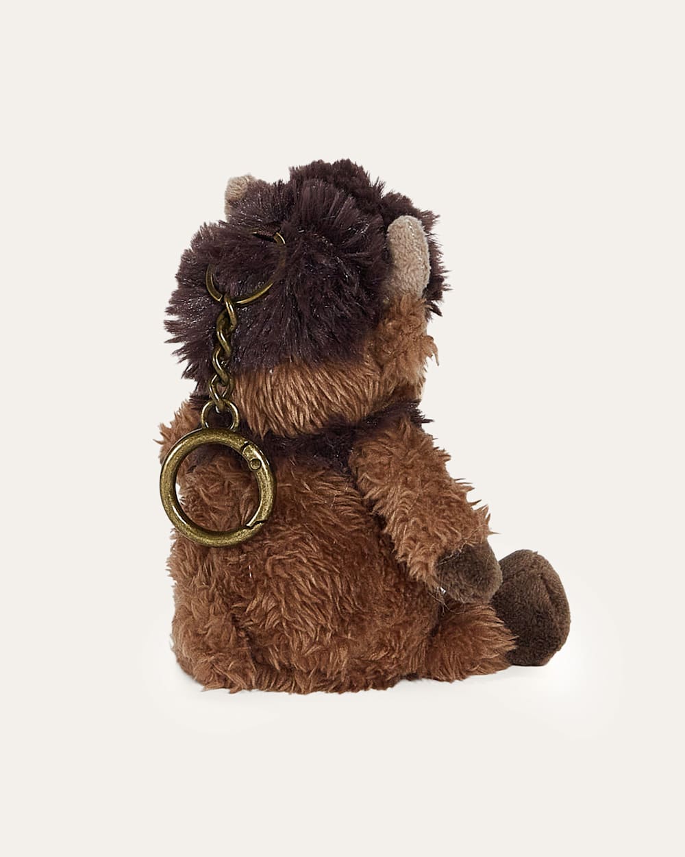 ALTERNATE VIEW OF BISON KEYCHAIN IN BROWN image number 5