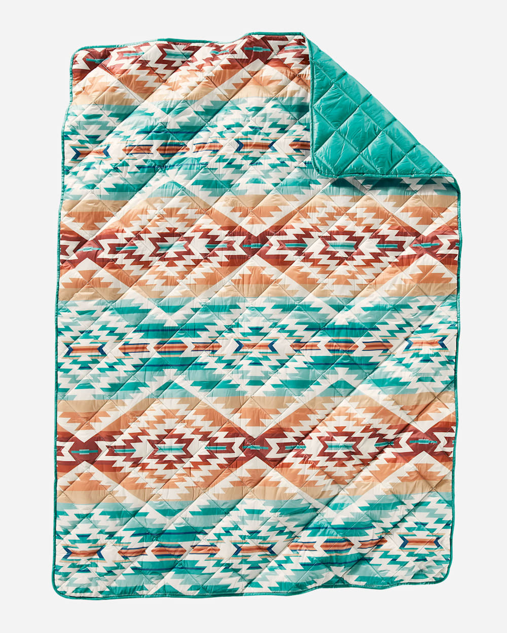 PAGOSA SPRINGS PACKABLE THROW IN AQUA image number 1