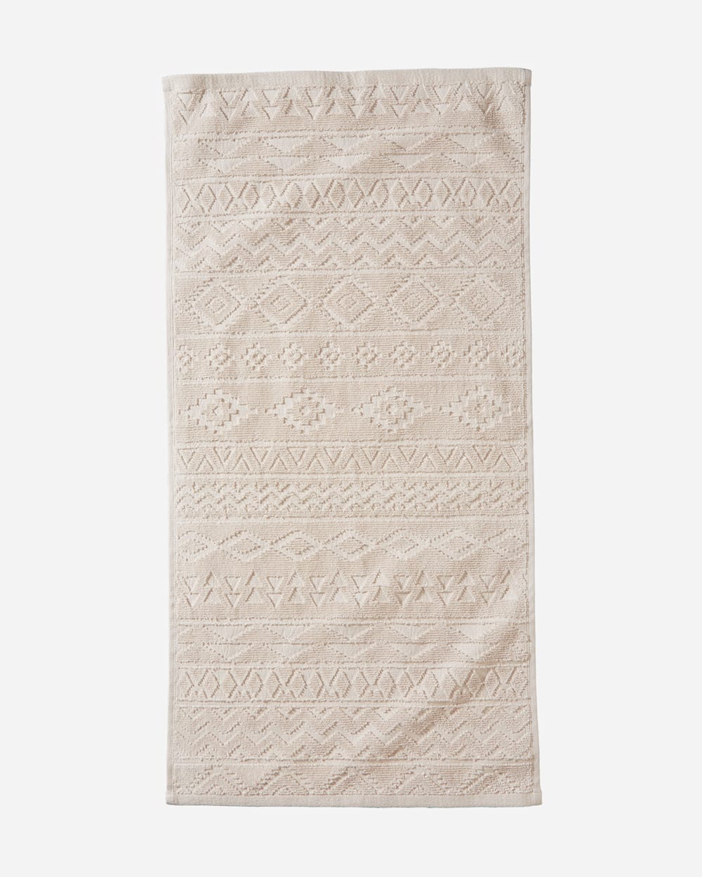 SANDIA STRIPE HAND TOWEL IN SANDSHELL image number 1