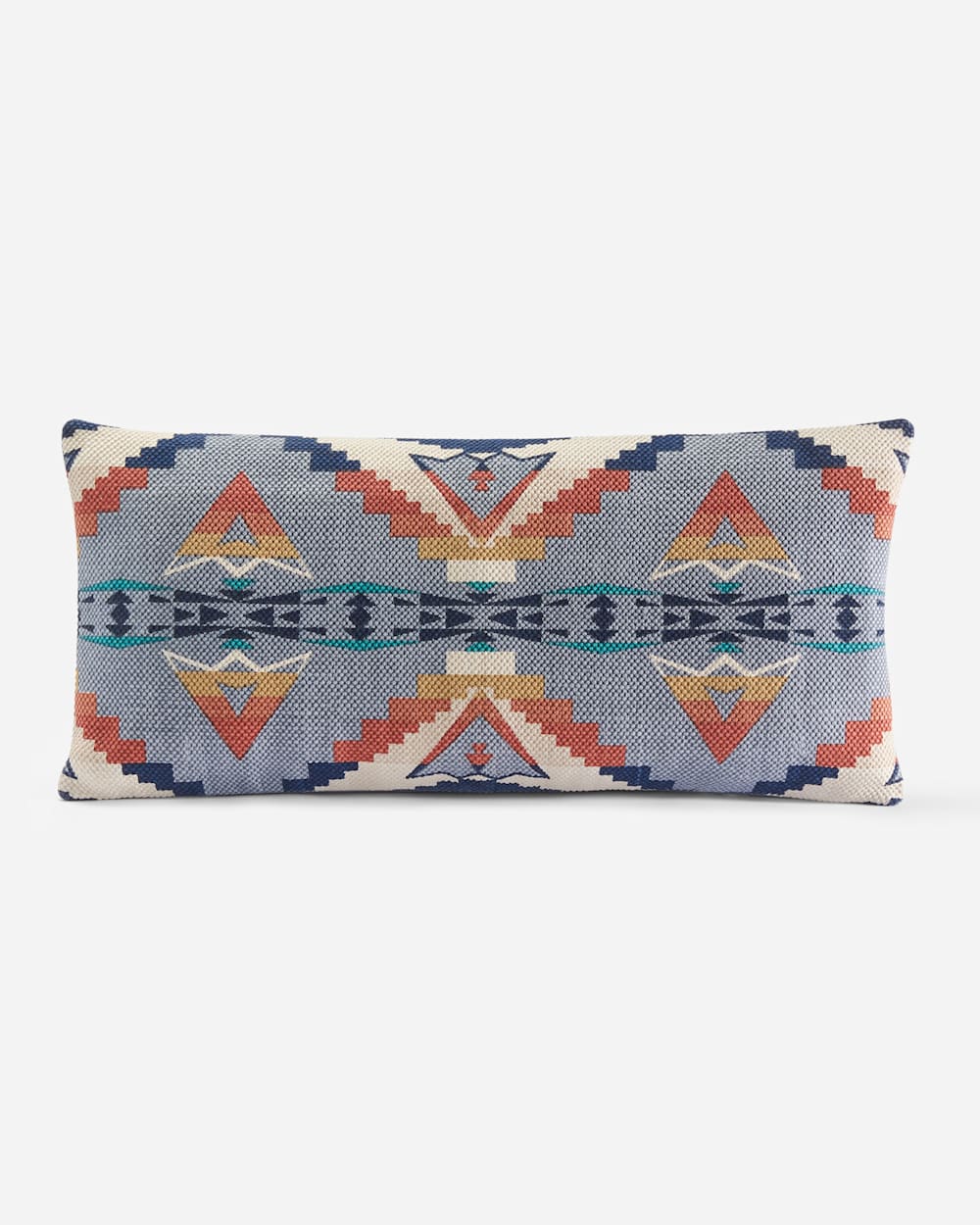 SIERRA RIDGE PRINTED KILIM HUG PILLOW IN NAVY/COPPER image number 1