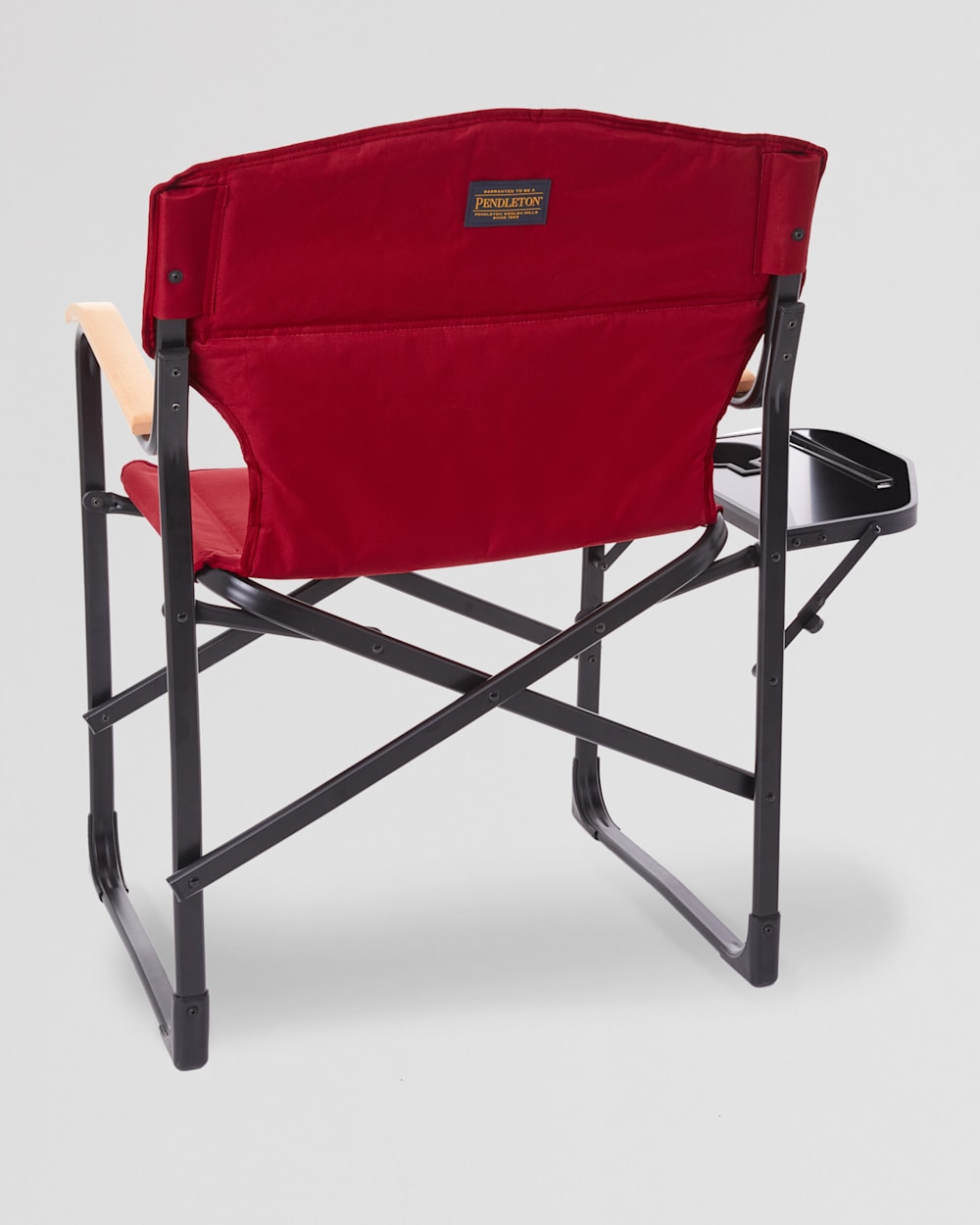 BACK VIEW OF FOLDING CAMP CHAIR IN DAHLIA RED image number 2
