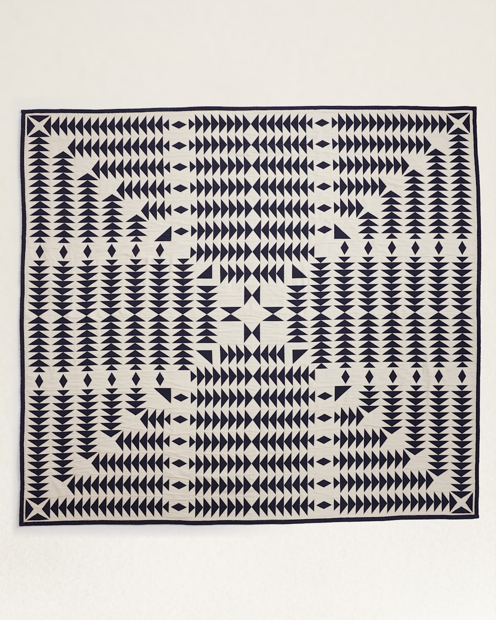 ALTERNATE VIEW OF MIDNIGHT NOVA COTTON MATELASSE COVERLET IN MIDNIGHT NOVA image number 3