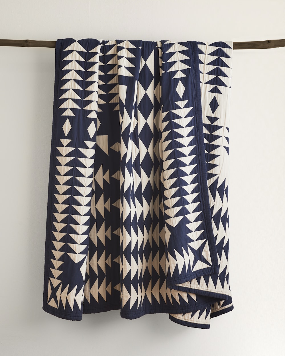 ALTERNATE VIEW OF MIDNIGHT NOVA COTTON MATELASSE COVERLET IN MIDNIGHT NOVA image number 5