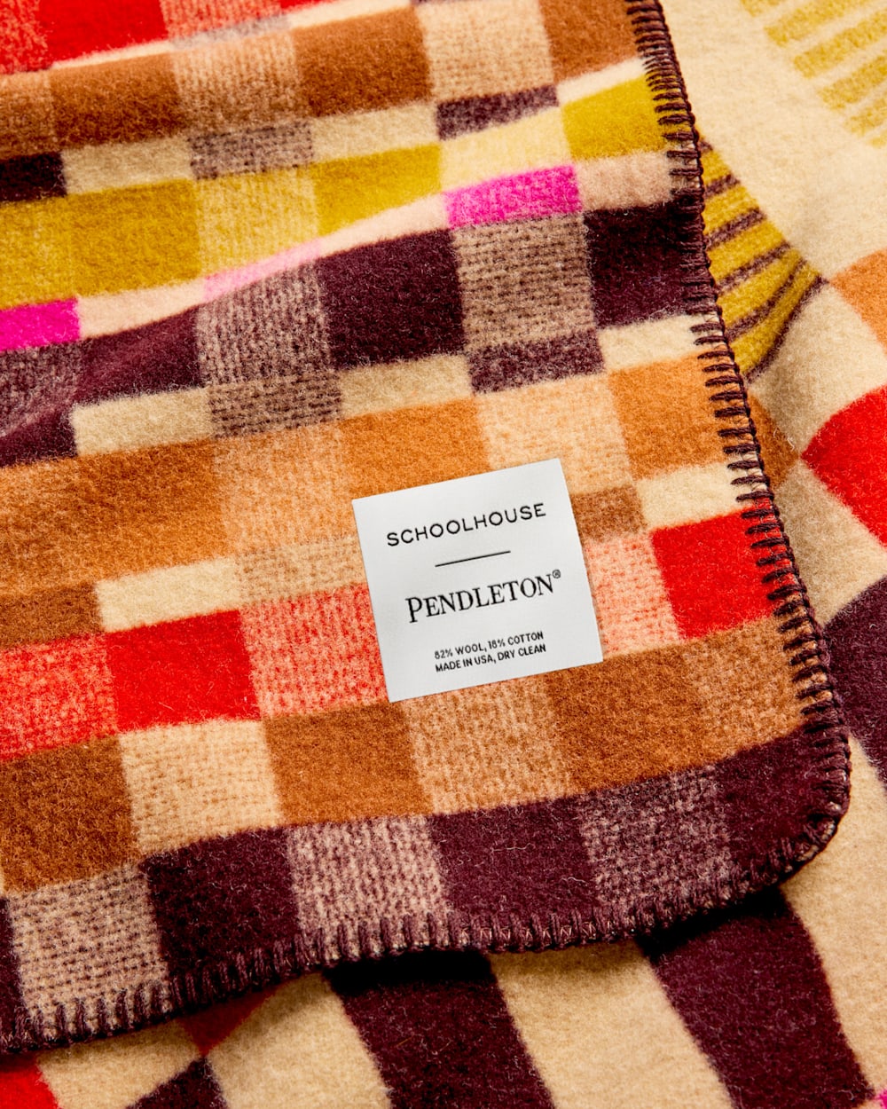 ALTERNATE VIEW OF SCHOOLHOUSE X PENDLETON BLANKET IN CANEBRAKE FIRESIDE image number 4