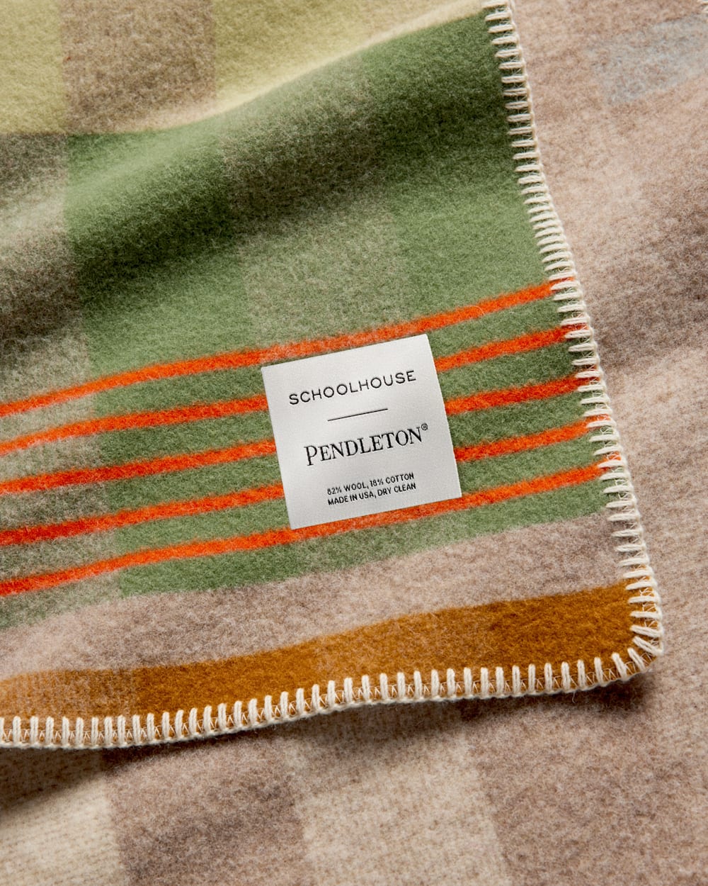 ALTERNATE VIEW OF SCHOOLHOUSE X PENDLETON BLANKET IN CANEBRAKE WINTERWOOD image number 4