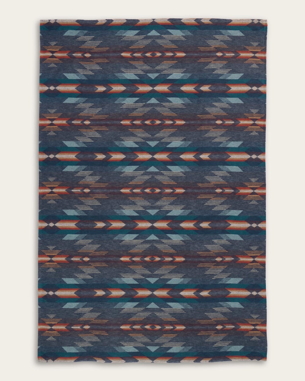 WYETH FALLS ORGANIC COTTON BLANKET IN DENIM image number 1