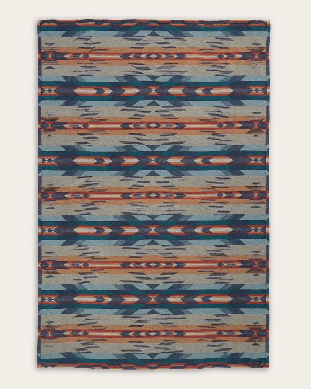 ALTERNATE VIEW OF WYETH FALLS ORGANIC COTTON BLANKET IN DENIM image number 2