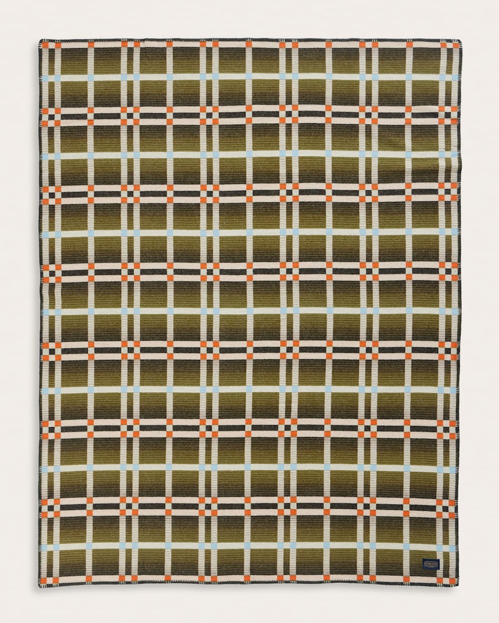 ALTERNATE VIEW OF FOUR SQUARE THROW IN SLIDE MOUNTAIN OLIVE image number 2