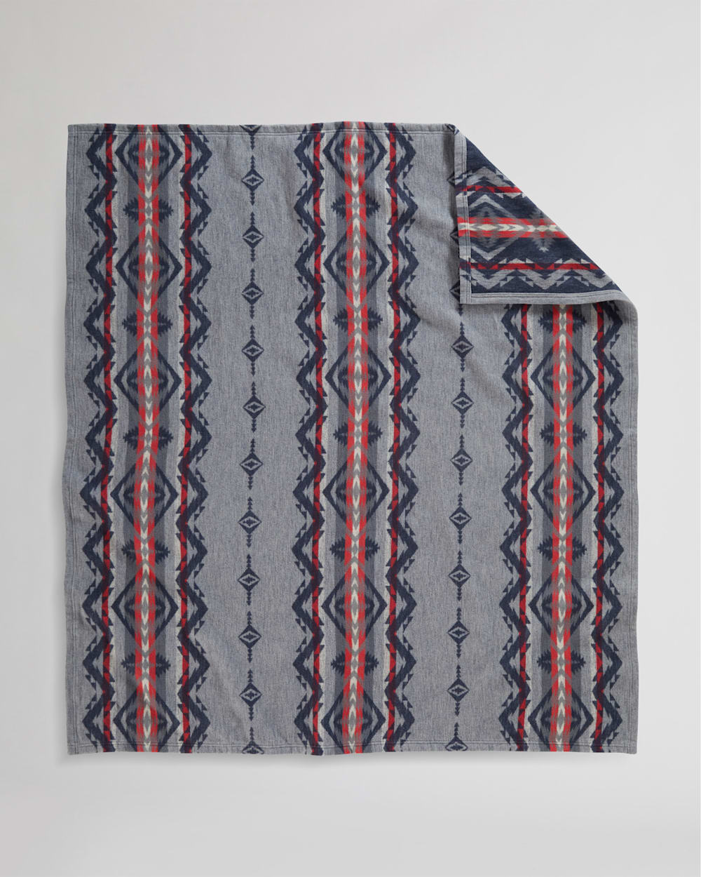 ALTERNATE VIEW OF TECOPA HILLS ORGANIC COTTON THROW GIFT PACK IN GREY image number 2