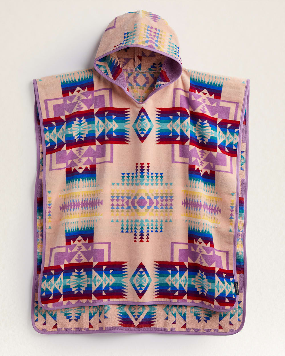 CHIEF JOSEPH TWEEN HOODED TOWEL IN PINK image number 1