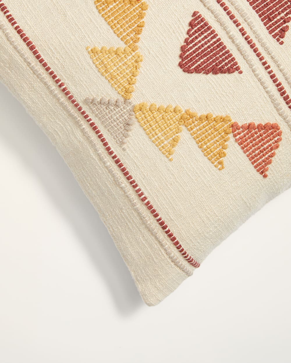 ALTERNATE VIEW OF GLORIETA MESA PILLOW IN IVORY image number 2