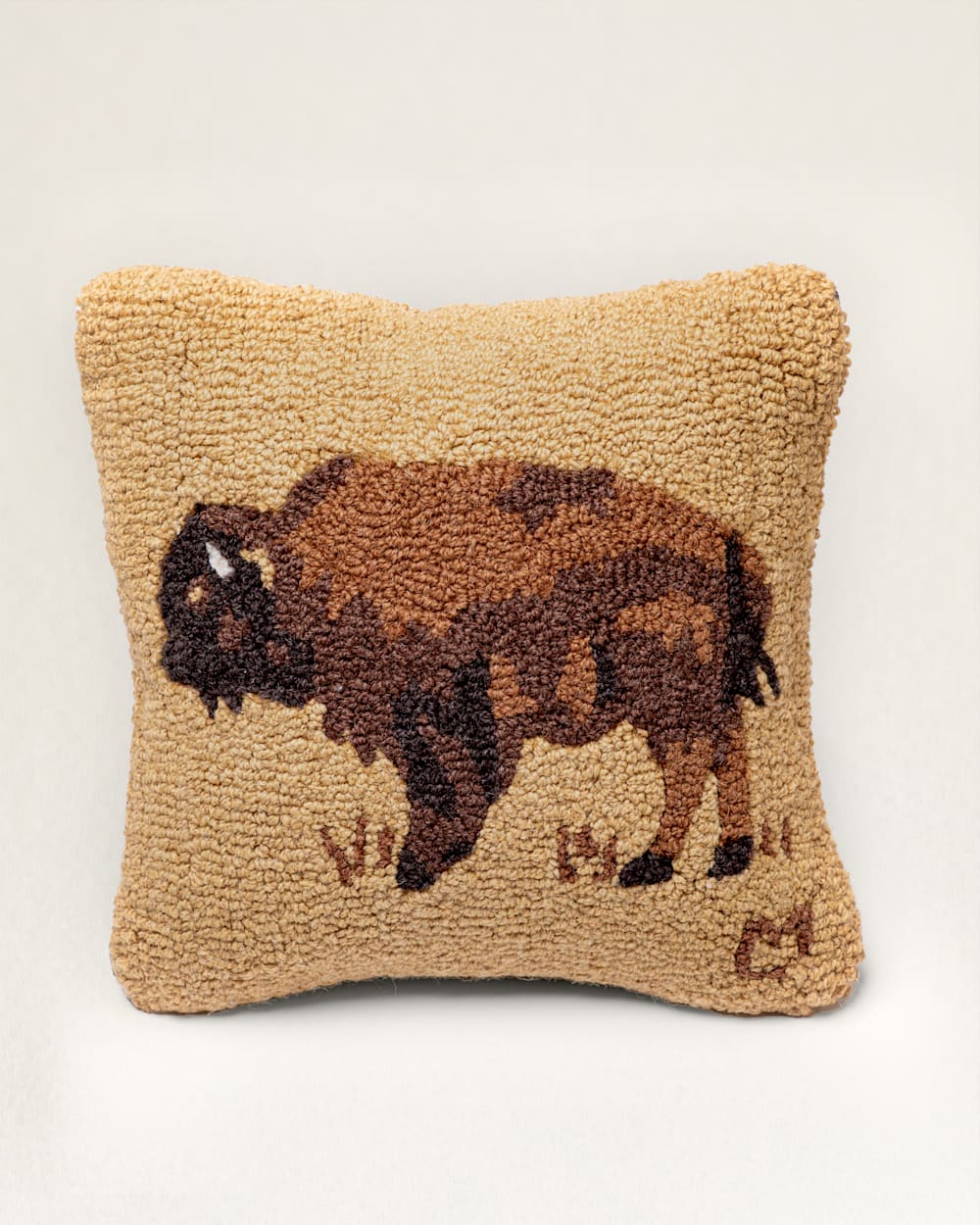 Buffalo Hooked Square Pillow by Pendleton