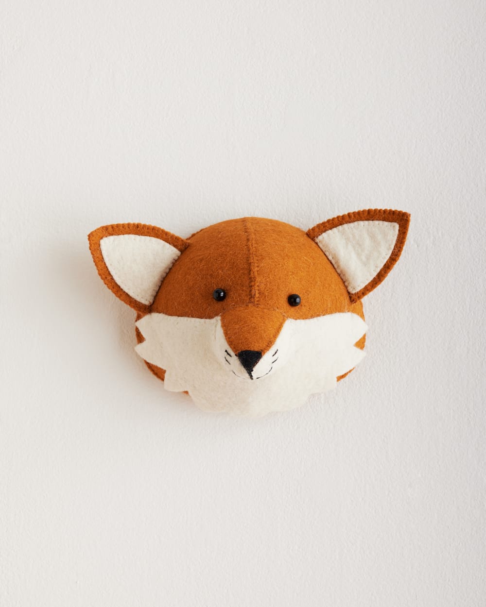 ALTERNATE VIEW OF MINI FOX HEAD IN RUST/CREAM image number 2