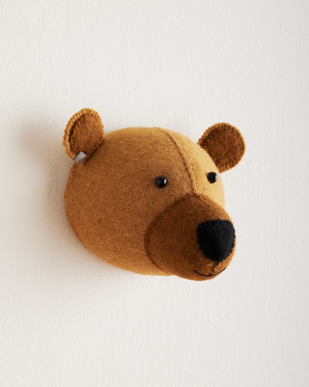 MINI BEAR CUB HEAD IN CAMEL/BROWN image number 1