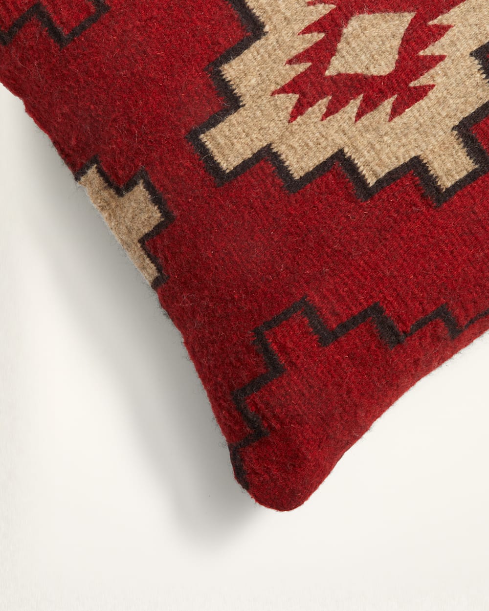 ALTERNATE VIEW OF STEPS TO THE SKY SQUARE PILLOW IN RED/BLACK image number 2