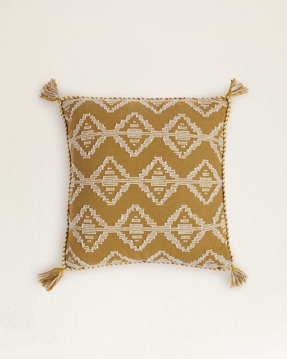 SADDLEBROOK PILLOW IN GOLD/IVORY image number 1