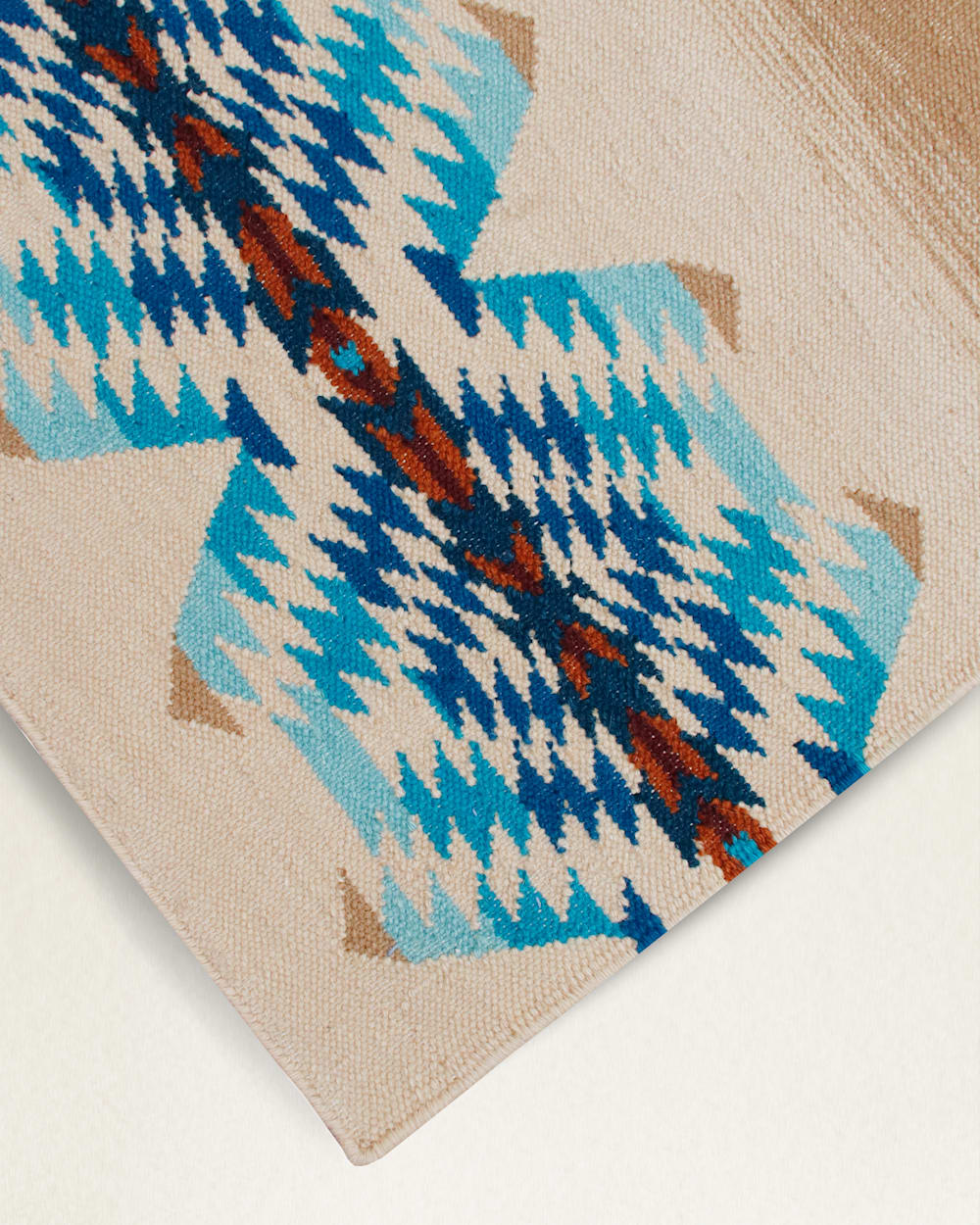 ALTERNATE VIEW OF PAGOSA SPRINGS RUG IN RUST/TURQUOISE image number 2