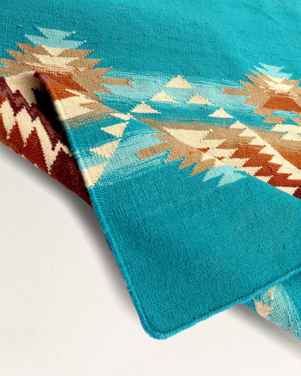 ALTERNATE VIEW OF PAGOSA SPRINGS STRIPE RUG IN TURQUOISE MULTI image number 3